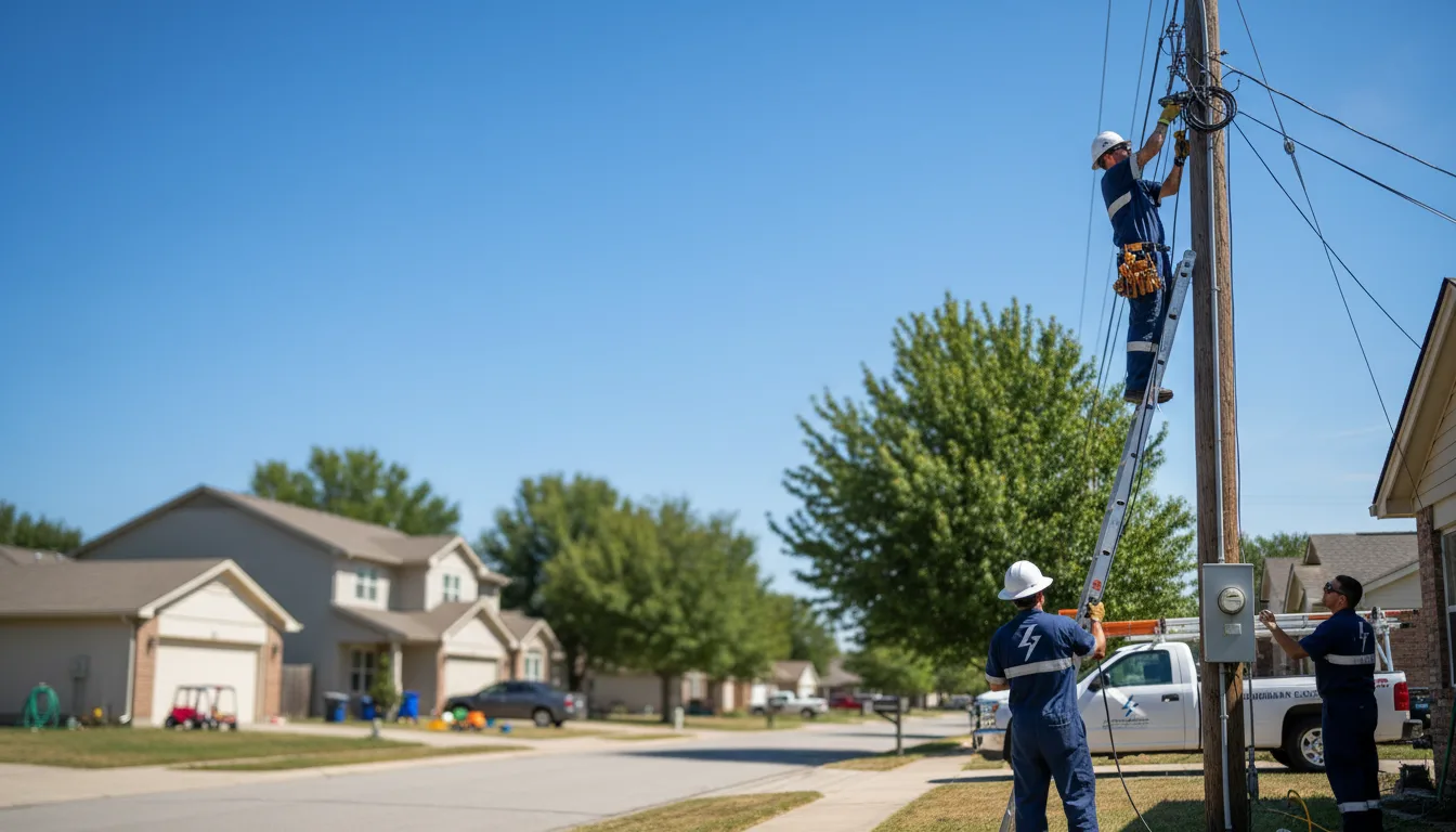 Residential electrician providing installation services in Linden, TN